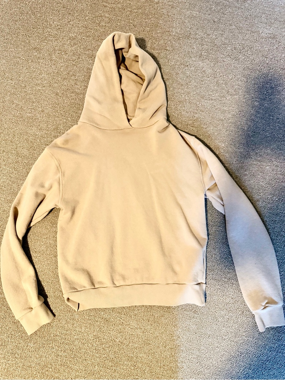 Perfectwhitetee Hooded Pullover Sweater - Beige